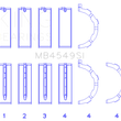 Load image into Gallery viewer, King Engine Bearings Ford EcoBoost 3.5L/3.7L V6 Main Bearing Set - Size STD - Main Product View