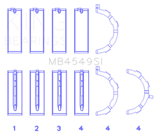 Load image into Gallery viewer, King Engine Bearings Ford EcoBoost 3.5L/3.7L V6 Main Bearing Set - Size STD - Main Product View