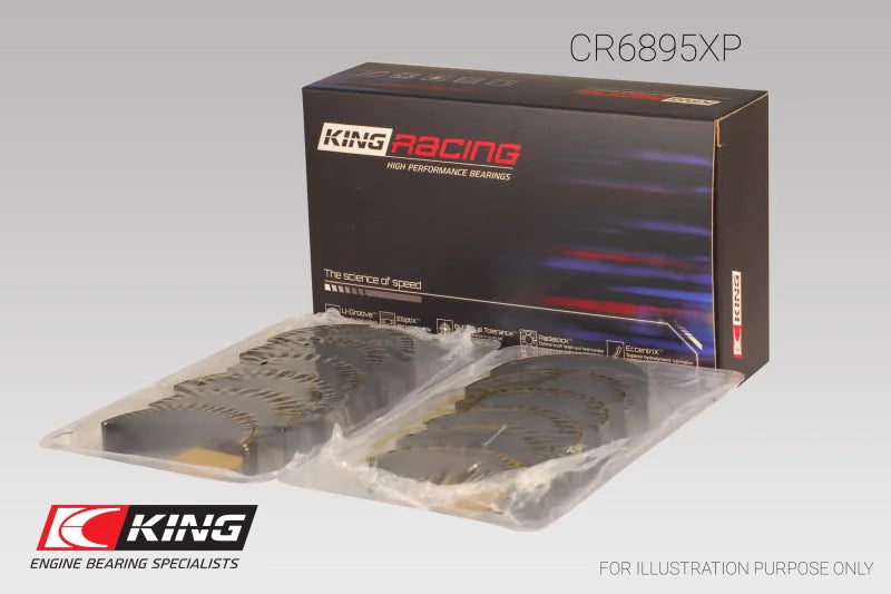 King Engine Bearings Ford Ecoboost 3.5L V6 (Size 0.26) Connecting Rod Bearing Set - Installation View