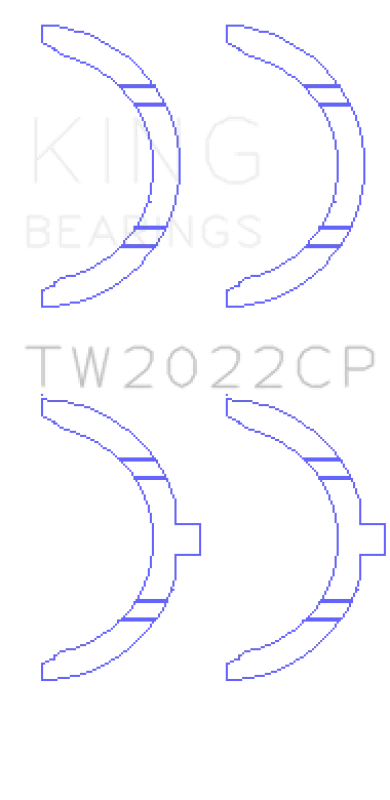 King Engine Bearings Ford Escort/Sierra YB 2.0L DOHC Cosworth Thrust Washer Set - Main Product View