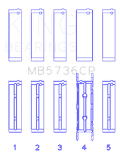Load image into Gallery viewer, King Engine Bearings Ford Powerstroke 6.0L/6.4L Diesel (Size +0.25mm) Crankshaft Main Bearing Set - Main Product View