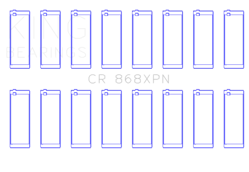 King Engine Bearings Ford Prod V8 4.6L/5.4L Performance Rod Bearing Set - Size +0.25mm - Main Product View