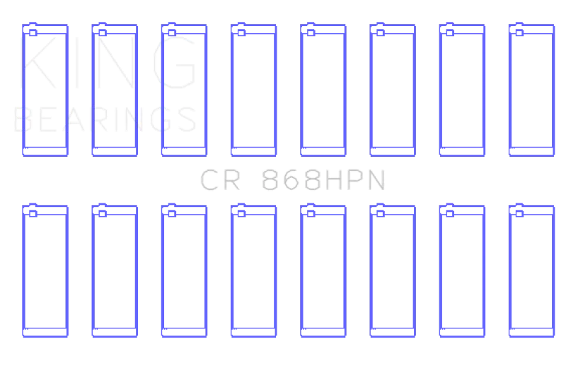 King Engine Bearings Ford Prod V8 4.6L/5.4L (Size 0.026) Performance Rod Bearing Set - Main Product View