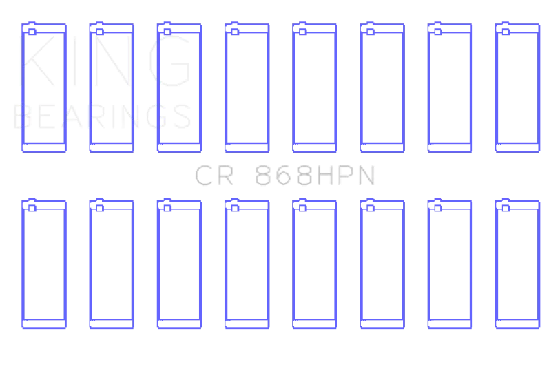 King Engine Bearings Ford Prod V8 4.6L/5.4L (Size 0.50) Performance Rod Bearing Set - Side View