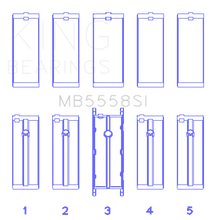 Load image into Gallery viewer, King Engine Bearings Ford R6A/114Ci 1.9L/121Ci 2.0L (Size +0.75mm) Main Bearing Set - Main Product View