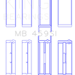 Load image into Gallery viewer, King Engine Bearings Ford V-6 183. (Size +0.25mm) Main Bearing Set - Detail View