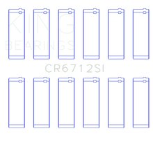 Load image into Gallery viewer, King Engine Bearings Ford V6 Triton/Ohv (Size +0.50mm) Connecting Rod Bearing Set - Side View
