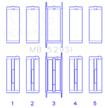 Load image into Gallery viewer, King Engine Bearings Ford V8 221 (Size STDX) Main Bearing Set - Main Product View