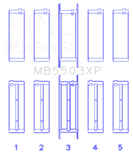 Load image into Gallery viewer, King Engine Bearings Ford V8 351ci 5.8L 16V (Size STD) Performance Main Bearing Set - Main Product View