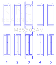 Load image into Gallery viewer, King Engine Bearings Ford V8 351ci 5.8L 16v Crankshaft Main Bearing Set (Set of 5) - Main Product View
