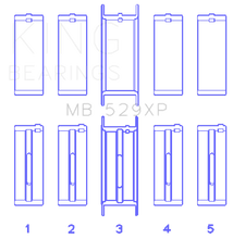 Load image into Gallery viewer, King Engine Bearings Ford Windsor 260CI/289CI 5.0L 529XP Main Bearing Set - Main Product View