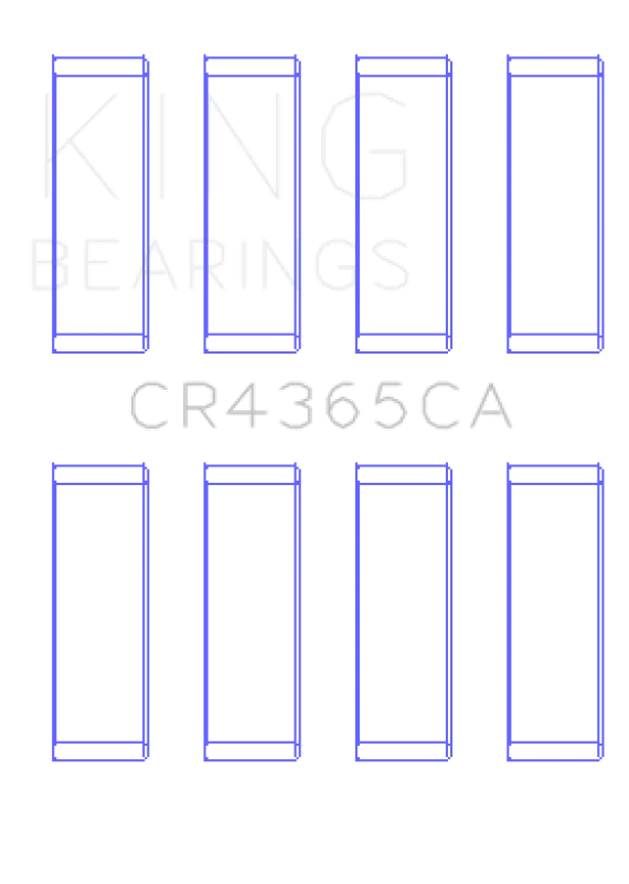 King Engine Bearings Ford ZETec S/Ecoboost1.6 (Size +0.25mm) Connecting Rod Bearing Set - Side View