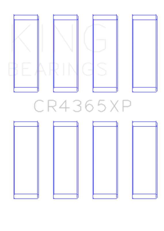 King Engine Bearings Ford Zetec S/Ecoboost1.6 (Size STDX) Connecting Rod Bearing Set - Detail View