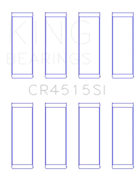 King Engine Bearings Ford/Mazda 2.0L Duratec (Size STD) Silicon Bi-Metal Aluminum Rod Bearing Set - Side View