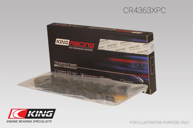 King Engine Bearings GM 134 DOHC Ecotec 2.2L (Size 1.0) Connecting Rod Bearing Set - Detail View