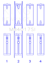 Load image into Gallery viewer, King Engine Bearings GM 231 (3800) V6 (Size STD) Main Bearing Set - Main Product View