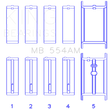 Load image into Gallery viewer, King Engine Bearings GM 265/283/302/327 8 Cyl (0.50 Oversized) Main Bearing Set - Main Product View