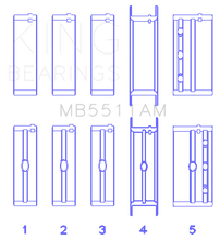 Load image into Gallery viewer, King Engine Bearings GM V8 OHV 16 Valve (Size STD) Main Bearing Set - Main Product View
