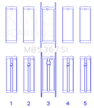Load image into Gallery viewer, King Engine Bearings GMC 2.4L (146cu) I4 Ecotec Main Bearing Set - (Size 0.5 Oversized) - Main Product View