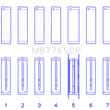 Load image into Gallery viewer, King Engine Bearings GMC 4.2 Vortec L6 (Size +0.020) Main Bearing Set - Main Product View