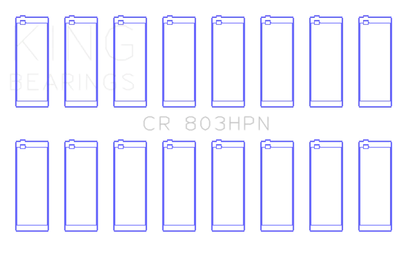 King Engine Bearings GMC SBC 55-67 265/283/302/327 V8 (Size 010) Performance Rod Bearing Set - Side View