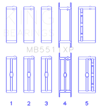 Load image into Gallery viewer, King Engine Bearings General Motors 326 / 350 / 389 / 400 3 Inch Main Bearing Set - Main Product View