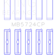 Load image into Gallery viewer, King Engine Bearings General Motors Duramax Diesel (Size +0.50mm) Main Bearing Set - Side View