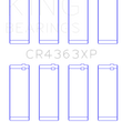 Load image into Gallery viewer, King Engine Bearings Gm 134 DOHC Ecotec 2.2L (Size STDX) Connecting Rod Bearing Set - Side View