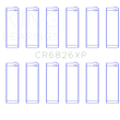 Load image into Gallery viewer, King Engine Bearings Gm/Holden 3.6 Lf4/Lfx/Lgx (Size STDX) Connecting Rod Bearing Set - Detail View