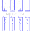 Load image into Gallery viewer, King Engine Bearings Holden 231 (3800) V6 (Size STD) Main Bearing Set - Side View