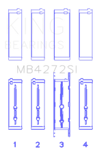 Load image into Gallery viewer, King Engine Bearings Holden Alloytec 175/190 (Size +0.75mm) Main Bearing Set - Main Product View