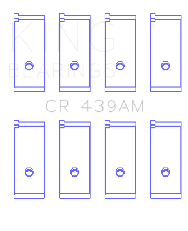 King Engine Bearings Honda A18A1/A20A1/B20A3/Bs1/Es/ET1-2 (Size +0.25mm) Connecting Rod Bearing Set - Main Product View