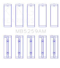 Load image into Gallery viewer, King Engine Bearings Honda B18A1 (Size +0.75mm) Main Bearing Set - Main Product View