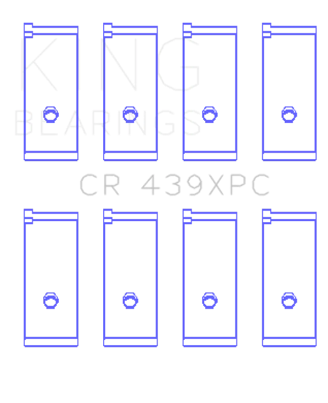 King Engine Bearings Honda B18A1/B18B1 pMaxKote Performance Rod Bearing Set - Side View