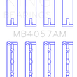 Load image into Gallery viewer, King Engine Bearings Honda C27A4 2.7L (Size STD) Main Bearing Set - Side View