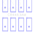 Load image into Gallery viewer, King Engine Bearings Honda Civic 1438Cc (Size +0.25mm) Connecting Rod Bearing Set - Side View