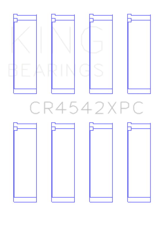 King Engine Bearings Honda K-Series pMaxKote Performance Rod Bearing Set - Size STDX - Main Product View