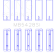 Load image into Gallery viewer, King Engine Bearings Honda R16A/ R18A 2006- Current Main Bearing Set - Side View