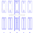 Load image into Gallery viewer, King Engine Bearings Hyundai G4Ed/G4Ae/G4Fk (Size +0.25mm) Main Bearing Set - Main Product View
