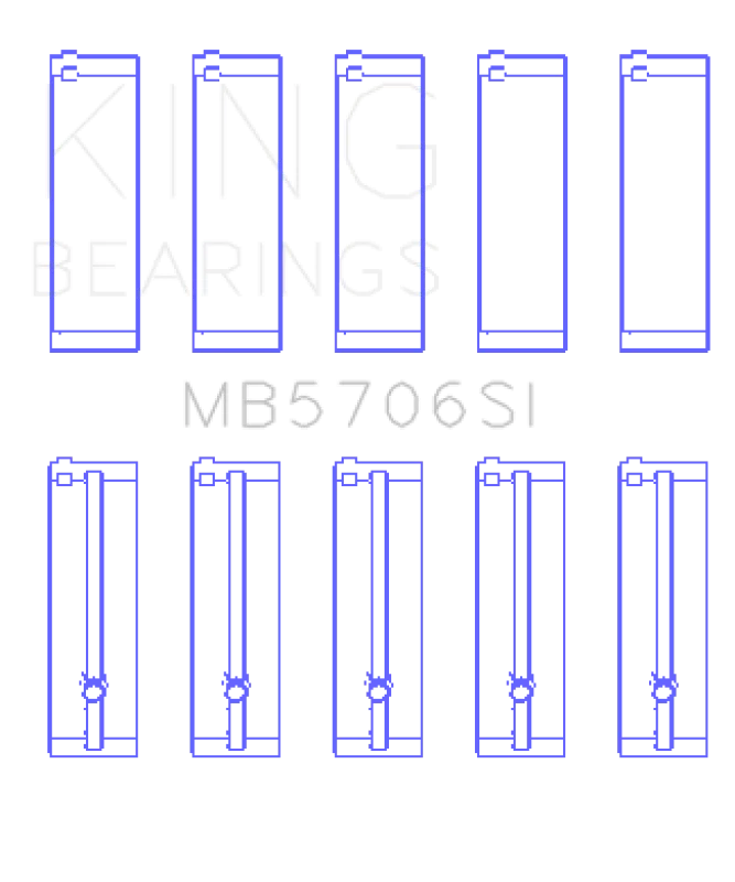 King Engine Bearings Hyundai i30 G4FC Main Bearing Set - Main Product View