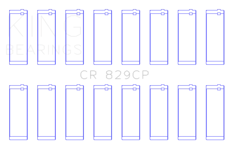 King Engine Bearings IHC/FORD 420CI 6.9L / 445CI 7.3L 16V (Size Standard) Connecting Rod Bearing Set - Detail View