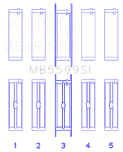 Load image into Gallery viewer, King Engine Bearings International 421CI/446CI V8 (STD Size) Crankshaft Main Bearing Set - Main Product View