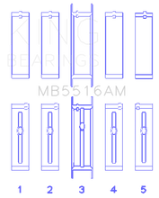 Load image into Gallery viewer, King Engine Bearings Jeep 350CI 5.7L Main Bearing Set - Main Product View