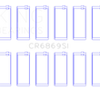 Load image into Gallery viewer, King Engine Bearings Jeep AMC 232CI/242CI/248CI I6 (Size .010) Connecting Rod Bearing Set - Detail View