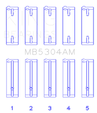 Load image into Gallery viewer, King Engine Bearings Kia/Mazda DOHC 16 Valve/SOHC 16 Valve/SOHC 8 Valve (Size STD) Main Bearing Set - Main Product View