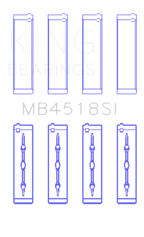 King Engine Bearings 11-20 Chrysler 300 / Dodge Grand Caravan (Size STD) Main Bearing Set - Side View