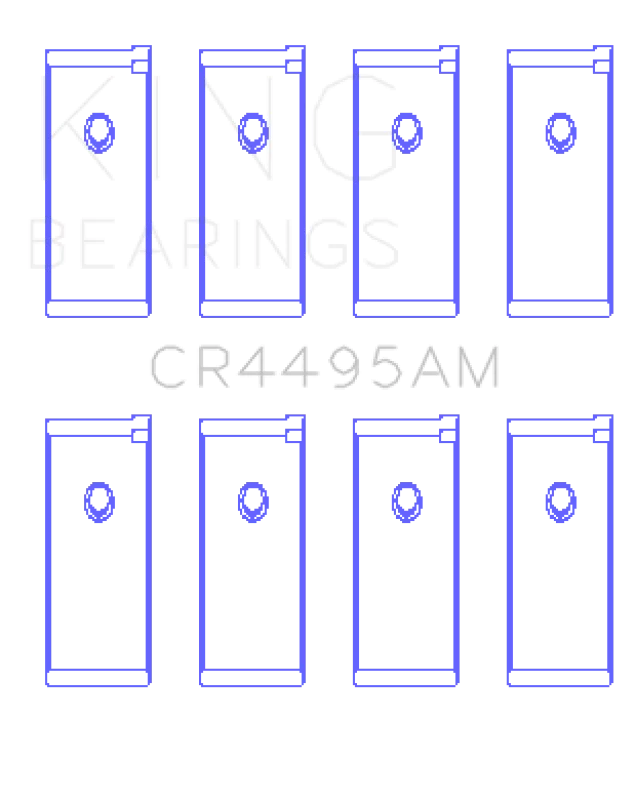 King Engine Bearings Mazda E3/E5/(Size +0.25mm) Connecting Rod Bearing Set - Side View