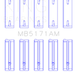 Load image into Gallery viewer, King Engine Bearings Mazda FS-DE L4/FP L4/FS L4  DOHC 16 Valve  (Size +0.5) Main Bearing Set - Main Product View