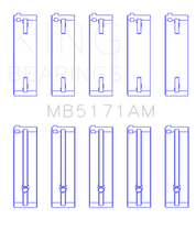 Load image into Gallery viewer, King Engine Bearings Mazda FS-DE L4/FP L4/FS L4  DOHC 16 Valve  (Size +0.5) Main Bearing Set - Main Product View