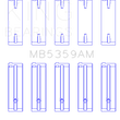Load image into Gallery viewer, King Engine Bearings Mazda Fe 2.0L (Size +0.25mm) Main Bearing Set - Main Product View